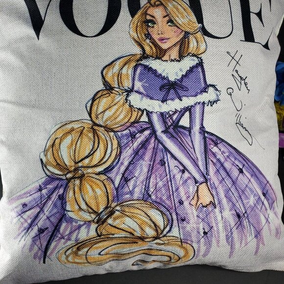Rapunzel Princess Accent Pillowcase Tangled Sham Pillow Cushion Cover Home Decor - Picture 3 of 10